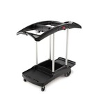 Industrial High Capacity Storage Janitorial Cart With Wheels