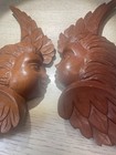 Gorgeous Wood Hand Carved Large Angels By Artist J  Pinal  