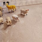 Vintage Miniature Hard Plastic   Unknown Ram Lamb Goat Figures Village Dollhouse