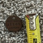 Vintage Brass Laundry Token Coin-meter Co  Profit Sharing Stamped Numbered A1143