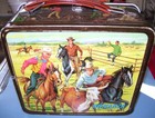 Vintage 1965 Aladdin Bonanza Tv Show Metal Lunchbox