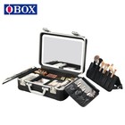 Hard Shell Makeup Box Built-in Led Mirror  Travel Cosmetic Storage Case