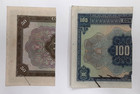 1923 Issue Greece 50   100 Drachmai Inflation Half Notes About Ef