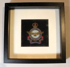 Wwii Royal Canadian Air Force Blazer Badge In A Framed Shadow Box C  1940s