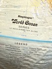 Replogle World Ocean Series 12    Metal Stand Tabletop Topographical Globe