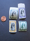 Vtg 1916 Cinderella National Philatelic War Fund Poster Stamps 4 Diff Colors Atq