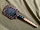 Vintage East German Military  Folding Shovel W  Cover Cold War Era