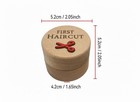 Baby   s First Haircut Keepsake Wooden Box Hair Storage Memory Gift 2    Parents New