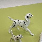 Vintage Dalmatian Family Of Three Handpainted Bone China 