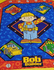 Bob The Builder Handmade  Baby Quilted Blanket 38 5x47  Made With Love In Ny Usa
