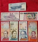 Uncirculated Lot Of 15 Different Foreign Paper Money Banknotes World Currency 