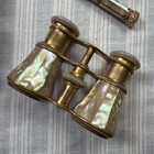 Vtg Audemair Paris Mother Of Pearl Brass Opera Glasses 1920 s Art Deco  1312