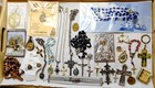 Catholic Crucifix Religious Lot Medals Rosary Rosaries Virgin Mary Jesus 