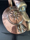 Fabulous Antique Copper   Brass Kettle  8    High X 9    Long