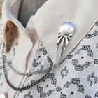 Fantastic Sun Rays Design Engagement Shirt Men Collar Clip 935 Argentium Silver