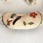 Vintage Rare Alice Calviness Signed Set Clip Earrings Necklace Ceramic Pineapple