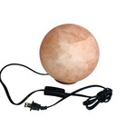 Himalayan Salt Lamp Pink Rock Crystal Round Lamp - 7 In