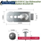2pc Dd98-01051c Dishwasher Installation Bracket Kit Compatible With Samsung Dw80
