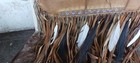   awesome  Vintage Native  American Apache  Short Bow  40 In  Quiver 2 Arrows  
