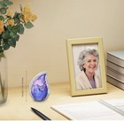 Purple Butterfly Mini Urn - Keepsake Urn For Human Ashes - Decorative Urn