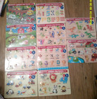 Huge New Lot Of 10 Westminster Wooden Peg Puzzles Farm Animals Auto Numbers Look