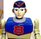 8th Man Robot Tin Toy Yonezawa Design Robot Eighth Man Limited Edition Blue