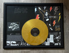     Ac dc    back In Black    Framed Gold Vinyl     Autographs - Read Description