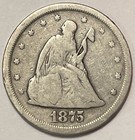 1875-s 20c Twenty Cent Piece Silver Us Coin  059