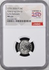 1776 - 2026 P 10c Dime Emerging Liberty Ngc Ms66 Early Releases 250 Anniversary