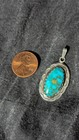 Navajo Sterling Silver   Turquoise Pendant 