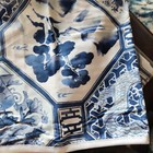 New Ralph Lauren Palm Harbor Octagonal White Blue Oriental King Sham
