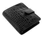 Filofax Classic Croc Print Leather Organizer Agenda Calendar With Jot Pad Ref   