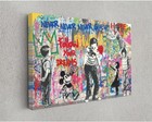 Banksy Wall Art Canvas Best Of Canvas Kids Graffiti Print Home Decor