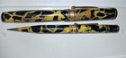Vintage Wahl Eversharp Marble Celluloid Fountain Pen   Pencil Set   14k Gold Nib
