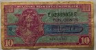 United States 10 Cents 10c Mpc Military Payment Certificate Unc Series 521