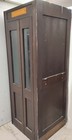 Vintage Ca 1930s 1940s Wooden Telephone Phone Booth W light   Shelf Folding Door