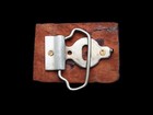 Ig11172 Very Cool Vintage 1970s     solid Dark Brown Wood    Fashion Buckle