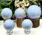 Wholesale Lot 5-8 Pcs Natural Angelite Sphere Crystal Ball Healing