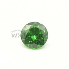 100pcs 0 8 10mm Loose Green Round Cut Cubic Zirconia High Quality Aaaaa Cz Stone