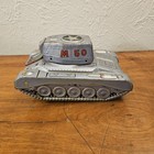 Litho Tin U s  Army Friction Toy Tank M 50 Tin Vintage Japan Read