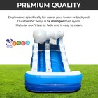 Inflatable Water Slide With Blower 12 Ft Commercial Blue Wave Kids Splash Pool