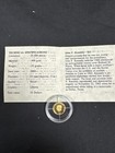 American Mint Worlds Smallest Gold Coin  999 Gold Jfk  73 Grams  25 Liberia Coin