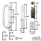 Patio Door Handle Kit Compatible With Pella Thermaster Sliding Doors Handle Kit