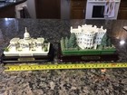 White House   Us Capitol Building Model Replica Washington Dc Raised Wood Base