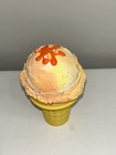 Realistic Handmade Faux Fake Food Candy Corn Ice Cream Cone Display Small