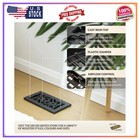 Decor Grates 4x10 Victorian Cast Iron Floor Register Vent Cover  Black