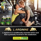 L-arginine 120 Nitric Oxide testosterone Booster energy Support Capsules 3000 Mg