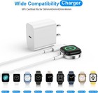 Charger Fast Smart Charger 3ft Magnetic Charging Cable Compatible With Iwatch 