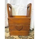 Charming Rustic Wooden Heart Crate     Farmhouse Decor 