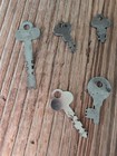 Vintage Antique Keys Lot Bundle 8 Flat Yale Steampunk Craft Kkg Trunk Chest 